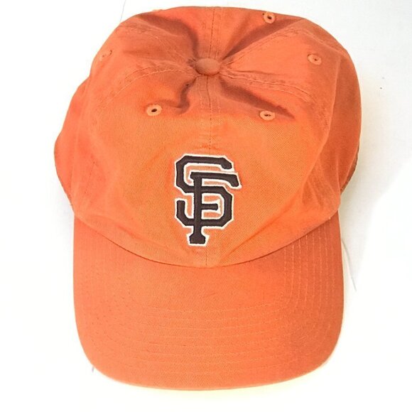 Vintage MLB San Francisco Giants Baseball Adjustable Orange Black Hat Cap - Picture 2 of 6